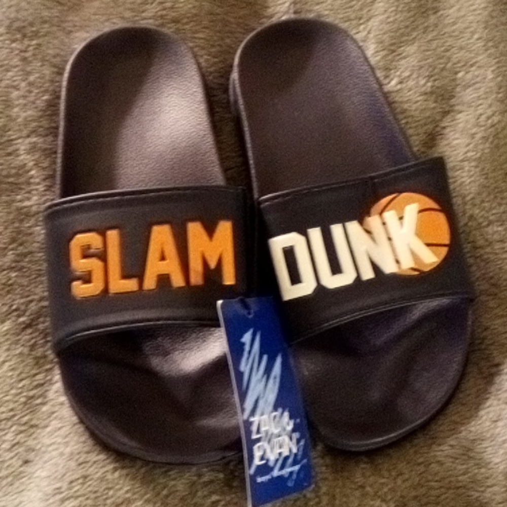 NEW ZAC & EVAN SLAM DUNK SLIDE SANDELS